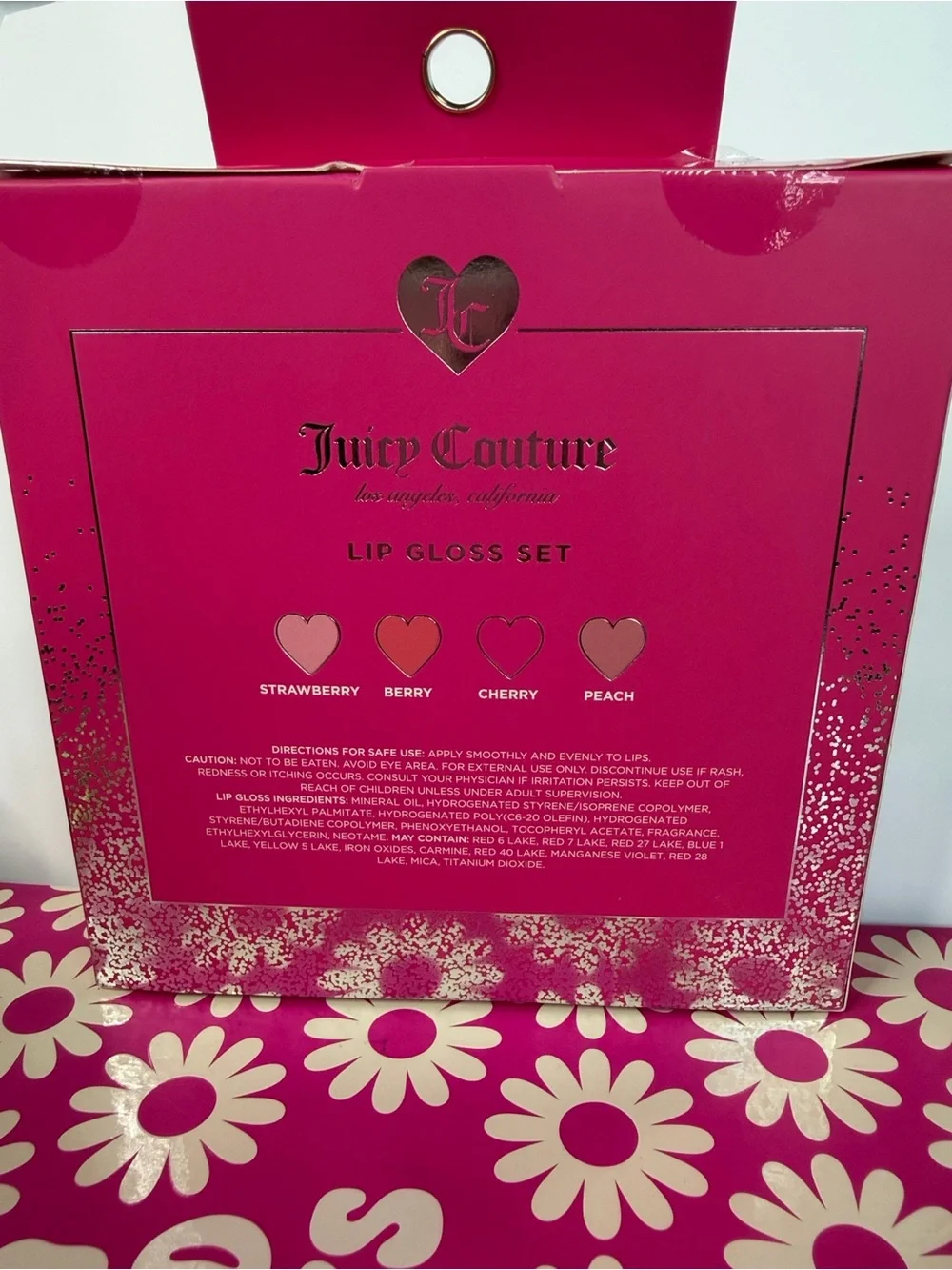 Juicy Couture Pink Lip‎ Gloss Set - Four Shimmery Pink Shades